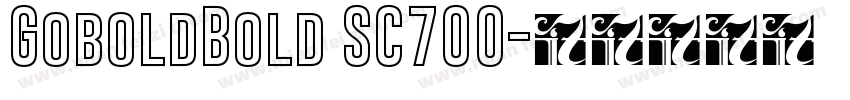 GoboldBold SC700字体转换